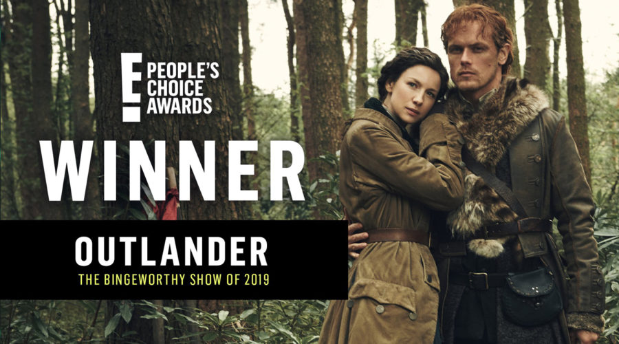 Outlander Wins--Bingeworthy Show--Sam Heughan--Caitriona Balfe